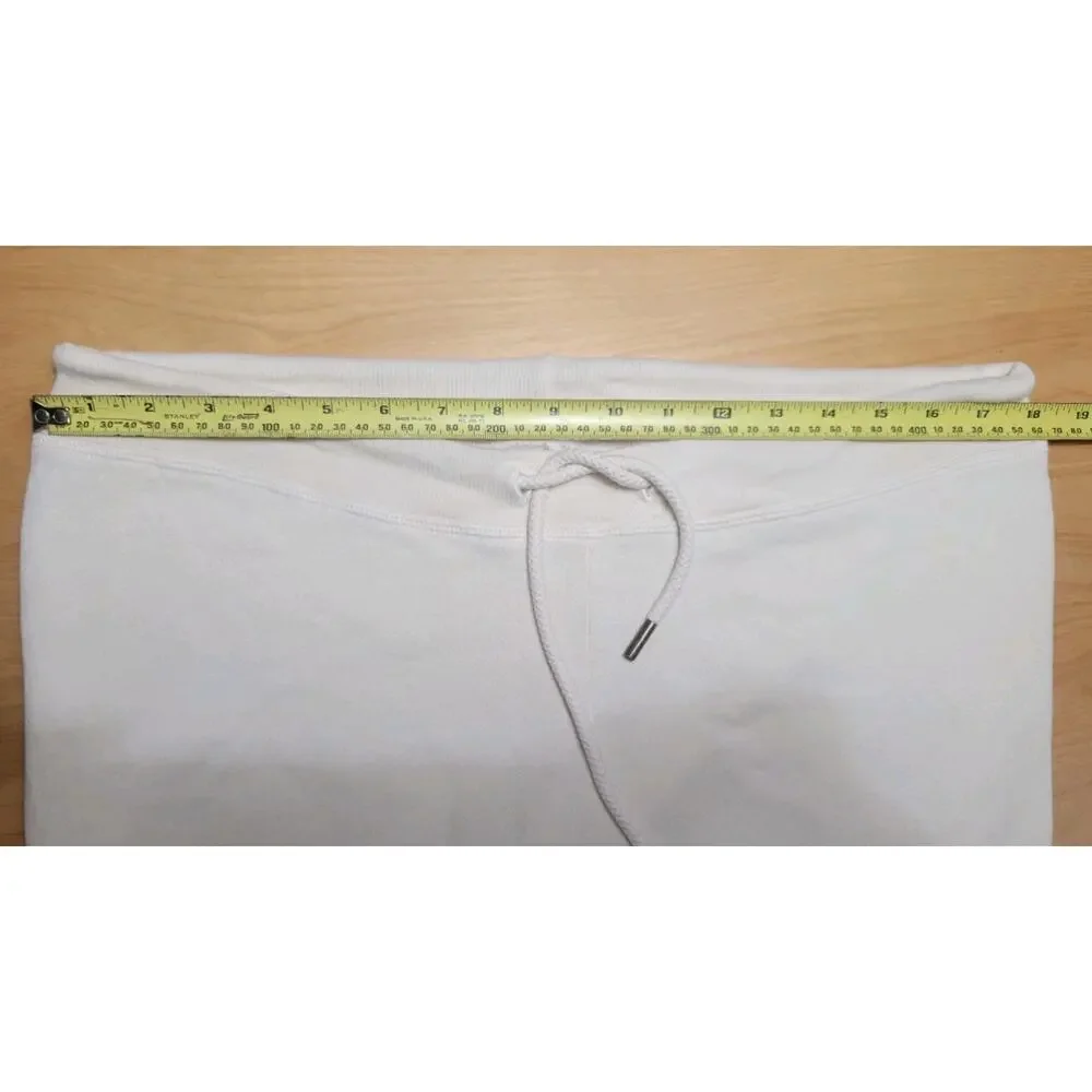 The Great Wide Leg Pants Women’s Size 2 Crop Pull On Cotton Raw Hem Washed White